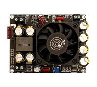 Evvmnaks 1 modulo di scheda Boost -PW500 in plastica nera 12 V 24 V a 24 V-50 V regolabile con visualizzazione della tensione, modulo di sollevamento del caricatore di tensione 500 W