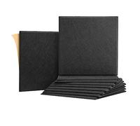 Evvmnaks 10 insonorizzati per pareti, acustici autoaderenti, 12 x 12 x 0,4 PB, per studio di registrazione, ufficio, casa, B