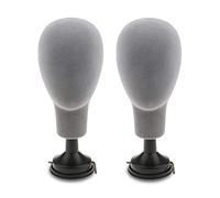 Evvmnaks Floccaggio Schiuma Testa Uomo Manichino Testa Muffa Parrucche Occhiali Sciarpa Presentazione Supporto Modello Fotografia Props-B