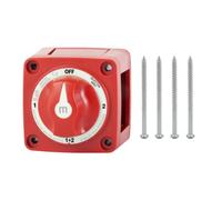 Evvmnaks Mini interruttore di accensione / spegnimento barca 12-48 V 100-300 A interruttore della batteria isolatore disconnessione rotante selettore facile da usare 4 posizioni