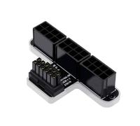 Evvmnaks Scheda grafica 3X8P a 40 ATX 3.0 12 V HPWR 12 + 4P 600 W Connettore di servosterzo a 180 gradi, A