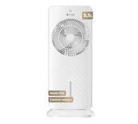 EVVO AC750 Ventilatore evaporativo - Climatizzatore portatile ad aria fredda senza installazione con acqua e ghiaccio, 3 velocità, 2 modalità, funzione fredda, oscillazione, timer 12 ore e telecomando