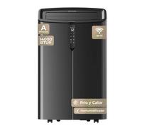 EVVO Clima P14 Silent WIFI - Condizionatore portatile 14000 BTU con pompa di calore, pinguino, condizionatore e riscaldamento, WiFi, silenzioso, deumidificatore, freddo e caldo, con kit finestra