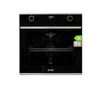 EVVO Forno elettrico da incasso, efficienza A - 2800 W, 77 litri, funzione griglia, 7 programmi, timer, comando selezionatore, porta triplo vetro modello: H20 (colore bianco)