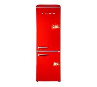 EVVO Frigorifero combi F55 Retro (Rosso)