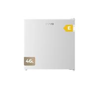 EVVO Frigorifero Mini F22, 46 l, Bianco, Basso Consumo 80 kWh/anno, 41 dB, Compatto 48,5 cm, Ideale per camera da letto, ufficio e studi, Mini frigo silenzioso per bevande e snack