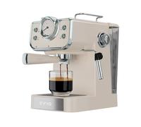 EVVO Intensa Retro Beige Macchina da caffè Espresso, Acciaio Inossidabile 18/8