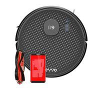 EVVO Robot Aspirapolvere R9, Tecnologia laser, Navigazione Ultra-precisa, 3.000 Pa, autonomia 110 minuti, applicazione mobile, aspira, spazzare, scrub e passa il mocio (Senza Base Auto-Bar)