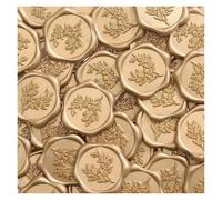 EVWGNPQRV Adesivi con sigillo in ceralacca autoadesivi, Adesivi con sigillo in ceralacca color oro da 3 cm, 100 pezzi, for buste for inviti di nozze, confezioni regalo