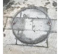 EVWGNPQRV Coperchi per pozzetti, Coperchio for Fossa settica da Incasso in Acciaio Inossidabile con Maniglia Diametro 30-110 cm(Dia 95cm(37 2/5 in))