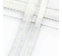 EVWGNPQRV Elastico in Nylon, Accessori for Cucire Pieghevoli con Bordo a Doppio Strato in Nylon Elastico Multicolor 11 mm 10 Metri(EB040-White 11mm)