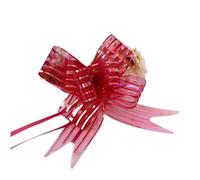 EVWGNPQRV Fiocchi da Regalo, Nastri con Fiocco in plastica Multicolore 3 cm 10 Pezzi for confezionare Decorazioni for Feste di Matrimonio(Wine Red 10pcs)