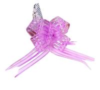 EVWGNPQRV Fiocchi da Regalo, Nastri con Fiocco in plastica Multicolore 3 cm 10 Pezzi for confezionare Decorazioni for Feste di Matrimonio(Light Purple 10pcs)