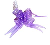 EVWGNPQRV Fiocchi da Regalo, Nastri con Fiocco in plastica Multicolore 3 cm 10 Pezzi for confezionare Decorazioni for Feste di Matrimonio(Purple 10pcs)
