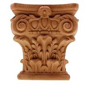 EVWGNPQRV Gambe per mobili intagliate in legno, Gambe for mobili in legno intagliato Sostituzione non finita Dimensioni multiple(25x26cm/9.8x10.2inch)