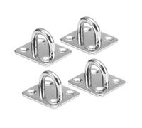 EVWGNPQRV Ganci a U per carichi pesanti, Gancio for piastra con occhiello tipo U in acciaio inossidabile 5 mm/6 mm/8 mm 4 pz(304 M5)