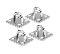 EVWGNPQRV Ganci a U per carichi pesanti, Gancio for piastra con occhiello tipo U in acciaio inossidabile 5 mm/6 mm/8 mm 4 pz(316 M5)