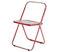 EVWGNPQRV Sedia pieghevole, Sedia pieghevole multicolore 18x18x32 pollici(Rojo)