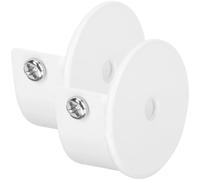 EVWGNPQRV Supporto per asta per tende, 10 Pcs Multicolor Alloy Curtain Closet Shower Rod Brackets(White)