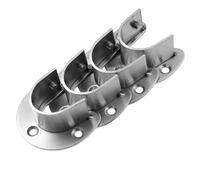 EVWGNPQRV Supporto per asta per tende, 12 Pack Stainless Steel U-Shaped Closet & Curtain Rod Bracket