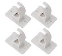EVWGNPQRV Supporto per asta per tende, Curtain Rod Bracket 20Pcs Self Adhesive No Drill Wall Mount Hooks for Bathroom Kitchen Home