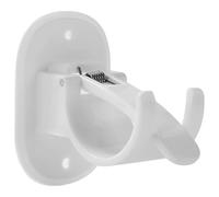 EVWGNPQRV Supporto per asta per tende, Curtain Rod Bracket White/Black 6Pcs Adhesive No Drill Adjustable Hooks Bath,Kitchen,Home(White)