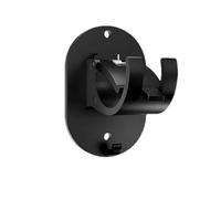 EVWGNPQRV Supporto per asta per tende, Curtain Rod Brackets 10Pcs No-Drill Self Adhesive Hooks Bathroom Kitchen Home Multicolor(Black)