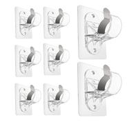 EVWGNPQRV Supporto per asta per tende, Curtain Rod Brackets 20Pcs No Drill Adhesive For Bathroom Kitchen Home