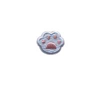 EVWGNPQRV Toppe Ricamate, Toppe Ricamate Cat Claw in Bianco e Nero, Confezione da 10, 1,9 cm for 2(White Claw)