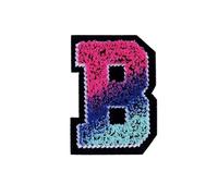 EVWGNPQRV Toppe Ricamate, Toppe Ricamate da Cucire con Lettere Inglesi, Confezione 26 Pezzi, Multicolore, 1,9-4,7 cm(Colorb)