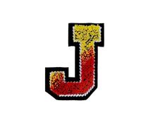 EVWGNPQRV Toppe Ricamate, Toppe Ricamate da Cucire con Lettere Inglesi, Confezione 26 Pezzi, Multicolore, 1,9-4,7 cm(Colorj)