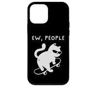 Ew People Funny Cat Skateboard Introvert Sarcastic Humor Custodia per iPhone 12 mini