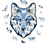 Eco Wood Art - Puzzle EWA356 - Lupo (S) - 140 pezzi sagomato in legno con box