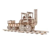 EWA Eco-Wood-Art- Locomotion Locomozione Meccanico Tridimensionale-Puzzle per Adulti e Adolescenti-Collezione Senza colla-325 Dettagli, Colore Natura