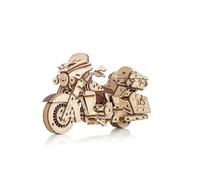 EWA Eco-Wood-Art Puzzle 3D per moto, puzzle in legno 3D con meccanismo di sollevamento, ruote in gomma e parti mobili, 273 pezzi, fai da te, moto 3D, per adulti e ragazzi dai 14 anni in su