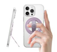 EWA MagOne 3rd Gen [Compatibile con MagSafe] Supporto per telefono cellulare con anello elastico per le dita, anello interno rotante, supporto magnetico rimovibile, per iPhone 16, 15, 14, 13, 12-Viola