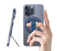 EWA MagOne 3rd Gen [Compatibile con MagSafe] Supporto per telefono cellulare con anello elastico per le dita, anello interno rotante, supporto magnetico rimovibile, per iPhone 16, 15, 14, 13, 12-Blu