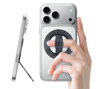 EWA MagOne 3rd Gen [Compatibile con MagSafe] Supporto per telefono cellulare con anello elastico per le dita, anello interno rotante, supporto magnetico rimovibile, per iPhone 16, 15, 14, 13, 12-Nero