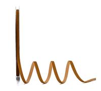 Ewaymado Nastro di velluto marrone, 0,6 cm x 20 m, ideale per confezioni regalo, fiocchi per capelli, Natale, decorazioni per feste di nozze (0,6 cm marrone)