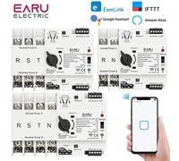 eWeLink WiFi Smart Remote Control 2/3/4P 125A AC 230V ATS Dual Power Trasferimento automatico Selettore elettrico Interruttore ininterrotta