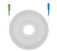 Ewent 1 Metro Cavo Fibra Ottica SC/APC per SC/UPC Simplex Monomodale 9/125, G.657A2, LSZH, Compatibile con Tim Fibra, Vodafone Fibra, Wind Fibra e Tre Fibra etc, Bianco/Verde-Bianco/Blu, 1M