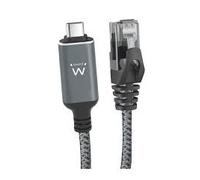 EWENT ADATTATORE DA RJ45 A USB-C 3.2 3MT PER RETE 10/100/1000 EC2003