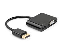EWENT ADATTATORE DISPLAYPORT DP A DOPPIO MONITOR HDMI 4k E VGA F EC1457