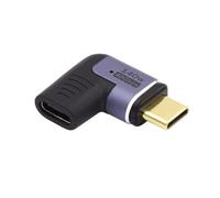 Ewent Adattatore USBC Magnetico, Connettore a 90° Magnetico USB C Maschio a Femmina C, 40 Gbps USB4, PD 140W, Video 8K60Hz, per MacBook, iMac/iPad,Switch,Notebook,Tablet,iPhone 14 e dispositivi USB C