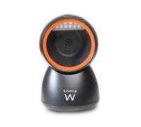 EWENT EW3450 Lettore di codici a barre omnidirezionali 1D 2D QR con cavo USB, a mani libere, scansione automatica con rilevamento delle immagini, supermercati, farmacie, magazzini. Personal computer,