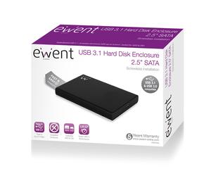 EWENT BOX PER HDD/SSD 2,5 USB 3.1 SENZA VITI EW7044