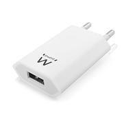 Ewent - Caricabatterie da Muro USB 5W con Tecnologia SmartIC - per iPhone, Huawei, Xiaomi, Samsung Galaxy