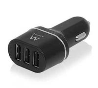 Ewent Caricabatterie Per Auto Ew1202 Usb-a 24w 3 Porte