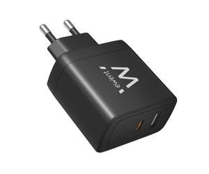 Ewent Caricabatterie USB C da 65W,Caricatore Rapido GaN Fast USB-C e USB-A per Tablet e Notebook,Caricatore per iPhone 16/15/14 e anteriori, iPad Pro/Air, Air/Pods Pro,Samsung,Huawei,XiaoMi etc., Nero