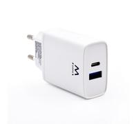 Ewent EW1321 Caricabatterie per dispositivi mobili Universale Bianco AC Ricarica rapida Interno